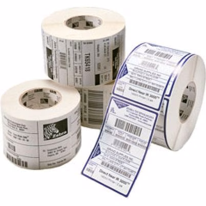 Rollo de Etiquetas Zebra Z-Perform 2000T en Color Blanco con Tecnología de Impresión por Transferencia Térmica