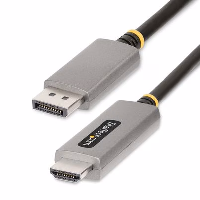 Cable Adaptador Serial Startech.Com 133displayporthdmi21 Genero Macho / Macho Conectores Displayport / Hdmi Longitud Del Cable 2 M Color Negro, Gris