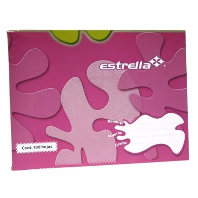 Cuaderno Estrella 147 Engrapado Hojan En Raya 100 Hoja(S) Morado