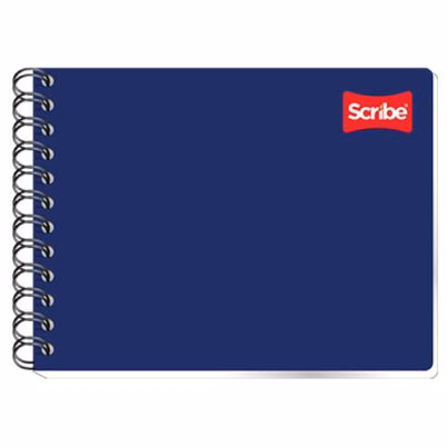 Cuaderno Scribe Clásico 1502 Estilo Italiano Con Doble Espiral 100 Hojas Pasta Semirrígida Formato C5 Color De La Pasta Azul Oscuro