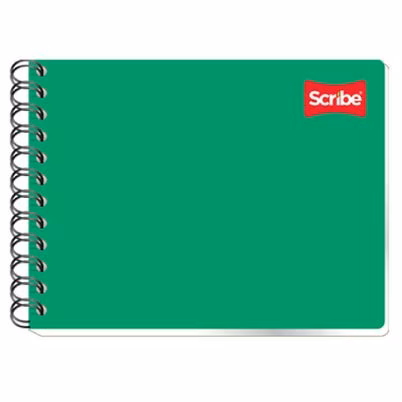Cuaderno Scribe Clásico 1503 Estilo Italiano Con Doble Espiral 100 Hojas Pasta Semirrígida Formato C7 Color De La Pasta Verde