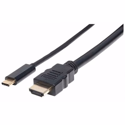 Cable Adaptador Manhattan USB-C a HDMI de 2 Metros con Soporte 4K 3840x2160 y Certificación RoHS