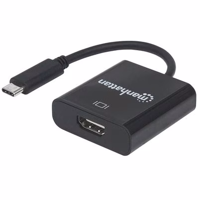 Convertidor USB-C a HDMI Manhattan 151788 con Resolución 4K 3840x2160 y Certificación HDCP 1.4