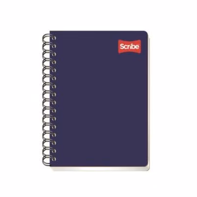 Cuaderno Scribe Clásico 1602 Estilo Frances Con Doble Espiral Estilo Doble Cuadro Chico 100 Hojas Pasta Semirrígida C5 Color De La Pasta Morada