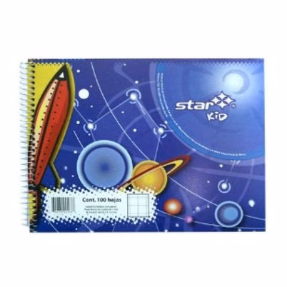 Cuaderno Estrella 168 Encuadernado Espiral Papel Cuadriculado 100 Hoja(S) Azul