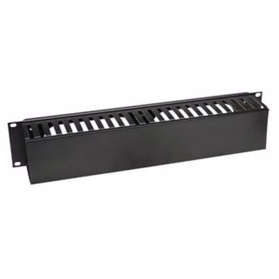 Organizador Horizontal de Cables con Tapa Plástica para Rack 19" - 2U Intellinet