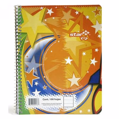 Cuaderno Estrella 178 Encuadernado Espiral Papel En Raya 100 Hoja(S) Amarillo