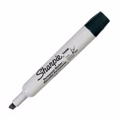 Marcador Permanente Sharpie Tank 1789877 Punta Ultra Fina Cuerpo Redondo No Toxico Tinta A Base De Aceite Paquete Con 12 Piezas Color Negro