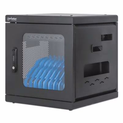 Gabinete De Carga Manhattan 180917 Hasta Capacidad De Carga 15kg Hasta 10 Dispositivo Conectados Simultáneos Indicador Led Material Acero Color Del Producto Negro