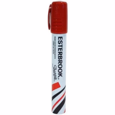 Marcador Permanente Esterbrook 2174193 Punta De Cincel Cuerpo Redondo Color Rojo 6 Pieza(S)
