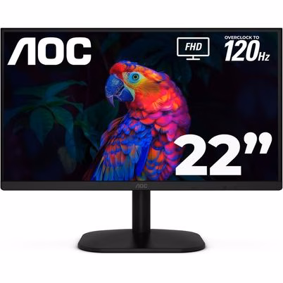 Monitor Aoc 22b35hm23 (21.5") Panel Va Resolución Maxima (1920x1080) Pixeles Tiempo De Respuesta 4 Ms Interfaz Hdmi, Vga Full Hd Color Negro