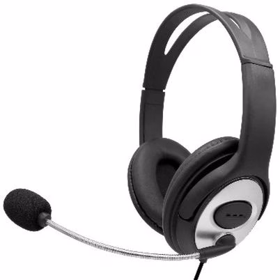 Audifonos Brobotix 263953 Diadema Alámbrico Usb A Circumaural Negro, Plata