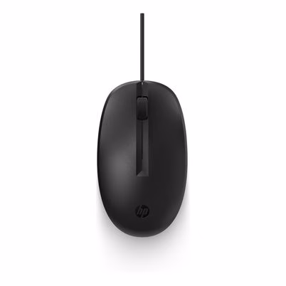 Mouse Hp 125 Wired 265a9ut Detección De Movimiento Óptico Resolución De 1600 Dpi Conectividad Alámbrico Longitud De Cable 1.8 M 3 Botone(S) Color Negro
