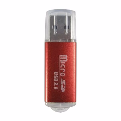 Lector De Tarjetas Data Components 345673r Microsd Usb 2.0 480 Mbit/S Rojo