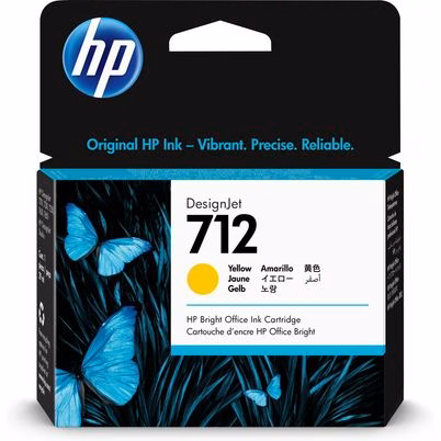 Cartucho de Tinta HP Designjet 712 Amarillo 29ml - Impresión Profesional de Alta Calidad