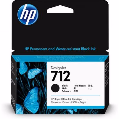 Hp Cartucho De Tinta Designjet 712 Negro De 38 Ml