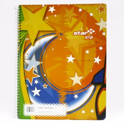 Cuaderno Estrella 460 Encuadernado Espiral Papel Cuadriculado 100 Hoja(S) Amarillo