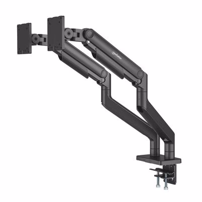 Soporte De Pared Manhattan 462587 (45") Capacidad Máxima De Peso 40 Kg Ángulo De Inclinación De -20 - 50° 2 Brazos Material Aluminio, Acero Color Negro