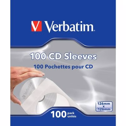 Verbatim Fundas De Cd (Papel), Paq 100