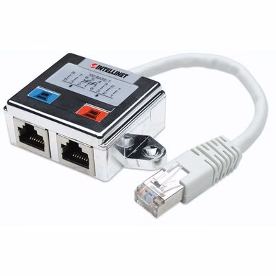 Distribuidor Modular RJ45 Cat5e Intellinet - Conexión Dual Hembra para Redes