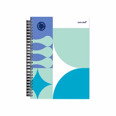 Cuaderno Profesional Estrella Tipo Raya, Pasta Semi Rígida, 100 Hojas.