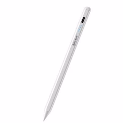 Lápiz Digital Brobotix 6006092 Puño Ergonómico Material De La Cubierta Aluminio Compatible Con Cualquier Tablet Color Del Producto Blanco
