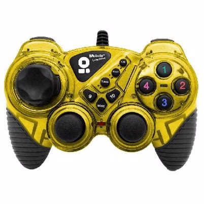 Gamepad Rumblepad Brobotix 751899y Tecnología De Conectividad Alámbrico-Usb 2.0 Color Del Producto Negro, Oro