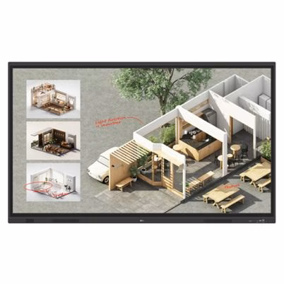 Pantalla TV LG 75TR3DQ de 75 Pulgadas con Panel VA, Resolución 4K Ultra HD y Pantalla Táctil en Color Negro