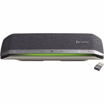 Poly Altavoz Manos Libres Usb-A Y Usb-C Con Certificación Para Microsoft Teams Sync 40+ Y Adaptador Usb-A Bt700