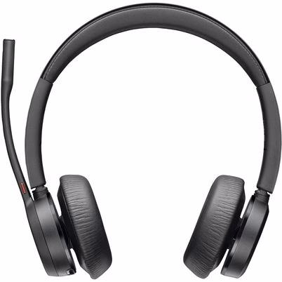Audífonos Poly Voyager 4320 en Color Negro con Conectividad USB-C y Bluetooth para Oficina y Centros de Llamadas