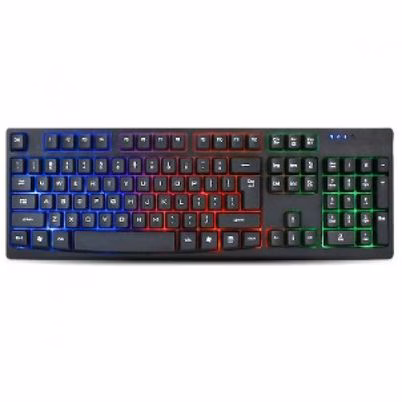 Teclado Brobotix 841581 Alámbrico Usb Led Rgb Negro