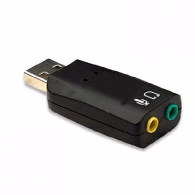 Adaptador De Interfaz De Audio Data Components 856601 Dispositivos Multimedia Usb A/3, 5 Mm Usb Negro