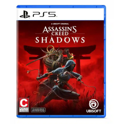 Videojuego Assassin's Creed Shadows Standard Edition para PlayStation 5 en Formato Físico Color Azul