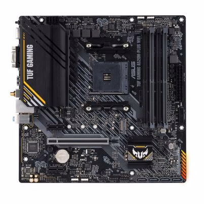 Tarjeta Madre Asus Tuf Gaming A520m-Plus Wifi Amd Ryzen 3, 5, 7, 9-Am4 128gb Ddr4-Sdram Gigabit Ethernet Pci Express X16