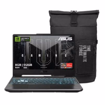 Laptop Asus Gaming Tuf Fa506nf-Hn030w (15.6") Modelo Del Procesador Ryzen 5-7535hs 8gb Ddr4-Sdram Capacidad De Almacenamiento 512gb Ssd Ssd Adaptador Grafico Nv Rtx-2050 Sistema Operativo Windows 11 Home Color Del Producto Negro