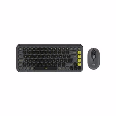Combo Teclado y Ratón Logitech Pop Icon en Color Verde con Conectividad Bluetooth Universal y Batería de Larga Duración