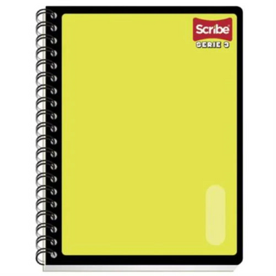 Cuaderno Scribe Serie III Doble Espiral Profesional Pasta Dura 100 Hojas Rayado