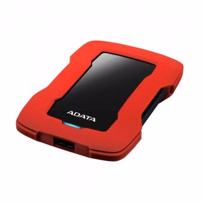 Disco Duro Externo Adata Hd330 2.5", 2tb, Usb 3.1, Rojo/Negro, A Prueba De Golpes - Para Mac/Pc Ahd330-2tu31-Crd