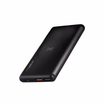 Cargador Power Bank Argomtech Arg-Pb-1156bk Potencia 15w Capacidad De La Batería 12000 Mah Interfaz Usb-C Indicadores Led Carga Rápida Color Negro