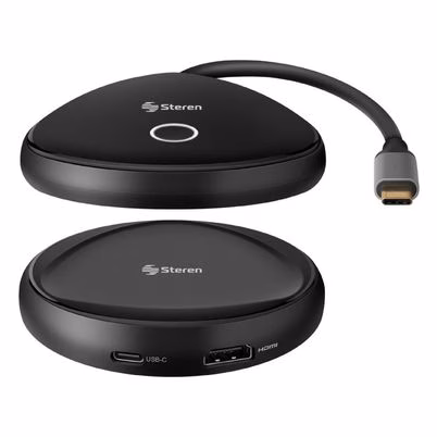 Extensor De Audio Y Video Hdmi Steren Avs-800 Interfaz Usb-C Máxima Resolución De Video (3840x2160) Pixeles Conectividad-Inalámbrica Alcance Inalámbrico 10 Metros Color Negro