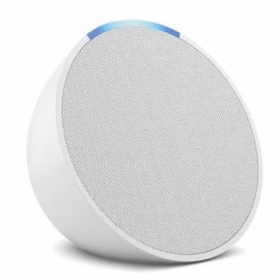 Bocina Inteligente Amazon Alexa Echo Pop B09zxlrrhyi Proyección Frontal De (1.95") Conectividad-Bluetooth 2.4 Ghz Color Del Producto Blanco Glaciar