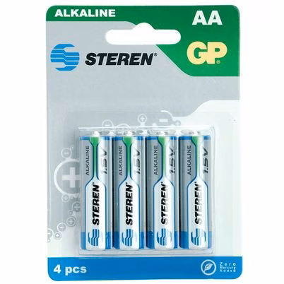 Pilas Domésticas Steren Bat-Aa4 Batería De Un Solo Uso 2a 1.5 V Alcalino Azul., Verde 4 Pieza(S)