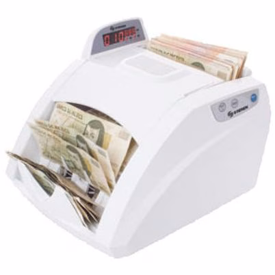 Contador De Billetes Steren Bill-100 Consumo Energético 40w Capacidad De Entrada 200 Billete(S) Velocidad De Conteo Hasta 100 Billetes Por Minuto Color Blanco