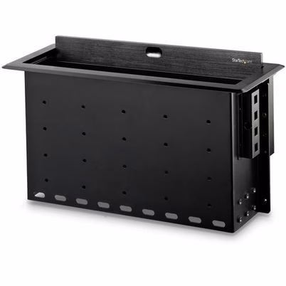 Startech.Com Caja De Conectividad De Mesa De Juntas De Dos Módulos Con Gestión De Cableado