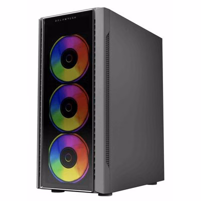 Gabinete Balam Rush Dragonfly Crystal Gm745 Atx, Micro Atx, Mini-Itx Usb 3.2 Sin Fuente Media Torre 4 Ventiladore(S) Metal, Plástico, Vidrio Templado Color Negro