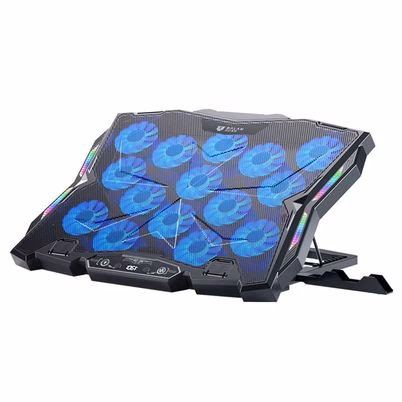 Base Enfriadora Balam Rush Br-941136 (17") Desempeño Del Ventilador 180 Cfm Nivel De Ruido De 28 Db Rotación 2400 Rpm 15 Ventiladores Material Abs, Aluminio Color Negro