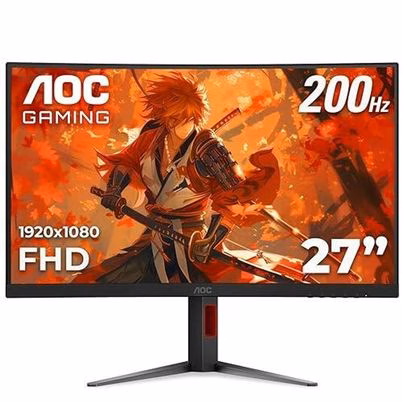 Monitor Gamer AOC C27G4H2 de 27 Pulgadas Táctil Multi-touch Full HD en Color Negro con Panel MVA