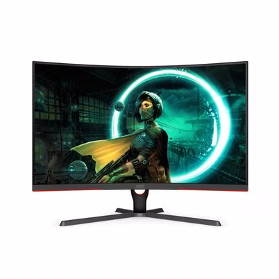 Monitor Aoc C32g3e (31.5") Panel Va Resolución (1920x1080) Pixeles Tiempo De Respuesta 1 Ms Displayports, Hdmi Full Hd Color Negro, Rojo