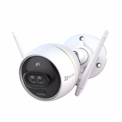 Cámara De Seguridad Ip Bullet Ezviz C3x 2mp Resolución (1920x1080) Lente 2.8mm Iluminación Ir 30m Wdr 120 Db Plástico , Metal Blanco