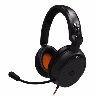 4gamers Audifonos Gamer C6-100-4g, Alámbrico, Negro/Naranja